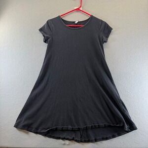 Z Supply Womens Black Cotton Short Sleeve A-Line T-Shirt Dress XS ZD155059